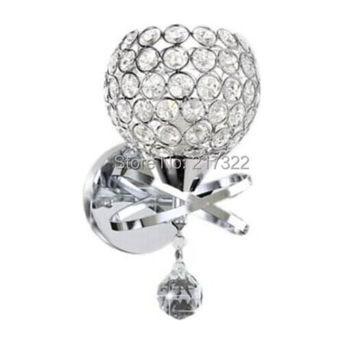 2PCS,indoor lighting modern glass bedroom wall sconce wall light fixture E27 NEW