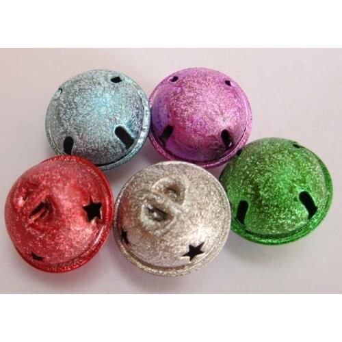 20 Stardust Ball JINGLE BELLS~ Mixed Color~Charms 20mm