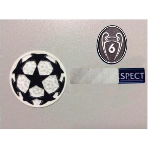 2019 champions liverpool 6 Cups Badges football Print patch,Soccer Hot stamping Patch Badges