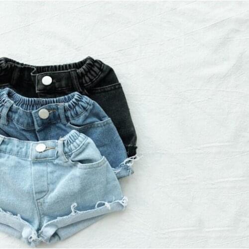 2021 New Arrival Girls Denim Shorts Spring Summer Fashion Girls Shorts 1-7 Years QS603