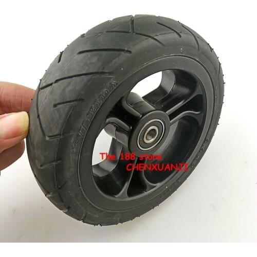 5.5X2 inch wheel solid tire for Jackhot carbon fiber scooter Fastwheel F0 electric scoot tires dolly gocart