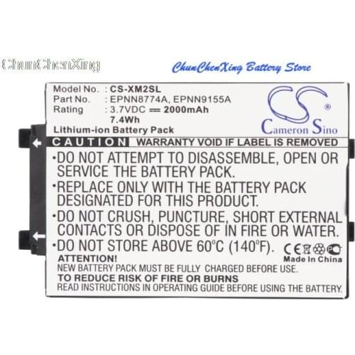 Cameron Sino Battery EPNN9155A for Giant International Tao TXM1020, XM2Go,for Pioneer GEX-AIRWARE1,XMTSZ01322-02, XMTSZ03089-00