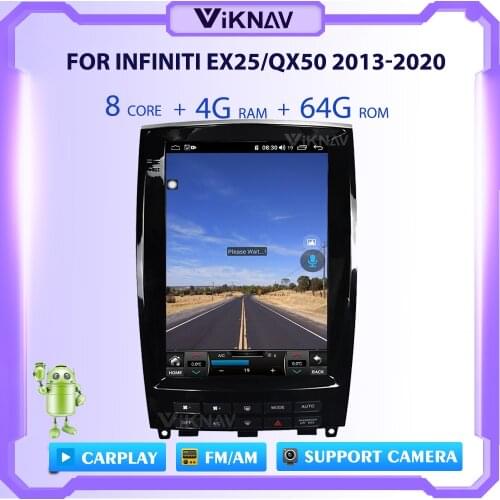 Tesla Style Car Radio For Infiniti QX50 EX25 2015-2020 Car Stereo Multimedia Player Receiver Recorder