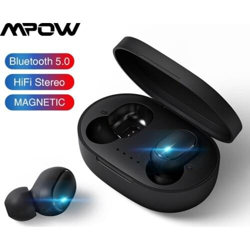 Wireless Bluetooth Earphones TWS Bluetooth 5.0 Stereo Earbuds With Mic Handsfree Tap Control for Xiaomi Redmi iPhone Smartphone