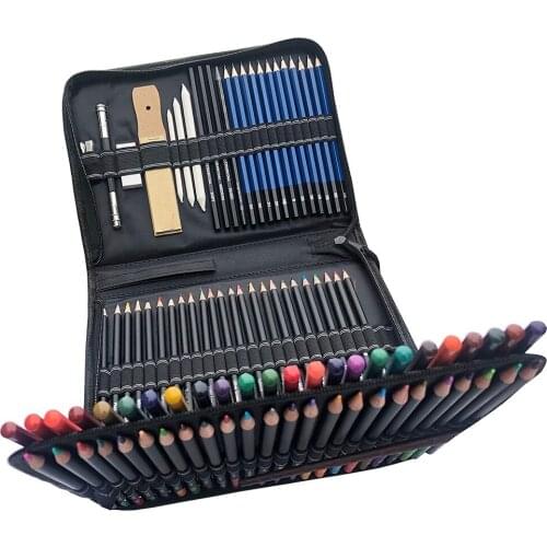 Drawing & Art Supplies Set - Colored Drawing Pencils Set - Sketching, Graphite Pencils, Perfect Art Kit for Beginners