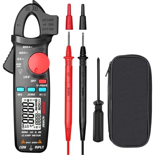 BSIDE Digital RMS Clamp Meter ACM92 6000 Counts NCV Continuity Test AC Current Amp Multimeter Measures Voltage Tester