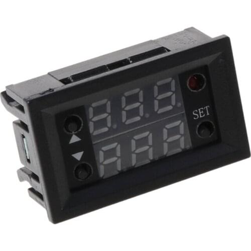 W2810 DC12V 20A Digital Thermostat Temperature Controller Red Display with Probe