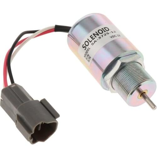12V Engine Fuel Stop Shut Off Solenoid For Mitsubishi S3L S3L2, SA-3725-12