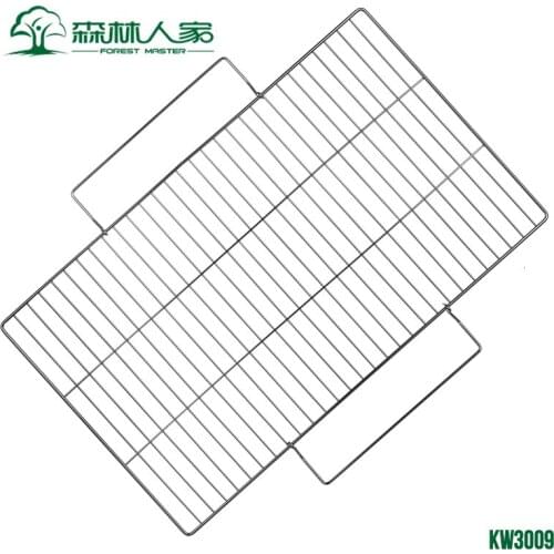 Barbecue tool large size bold BBQ meshes net stainless steel roasting barbecue grill rack cooking baking holder gridiron