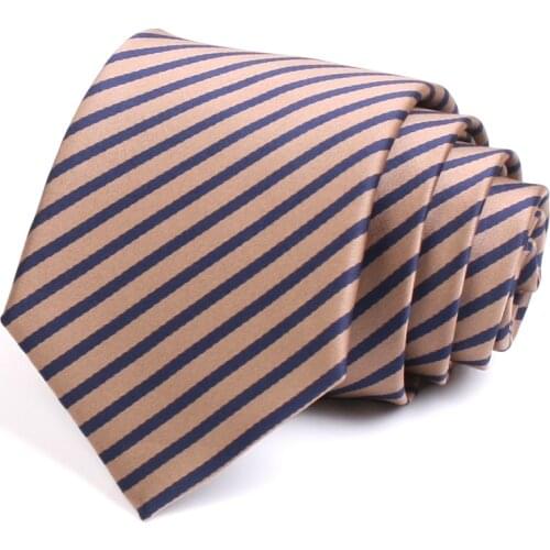 New Design Business Striped Tie Mens High Quality Business Suit Work Necktie 8CM Wide Ties For Men Fashion Formal Neck Tie