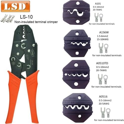 Crimping tools pliers for non-insulated terminals electrical pliers high precision multi function Crimping Pliers Clamp Tools