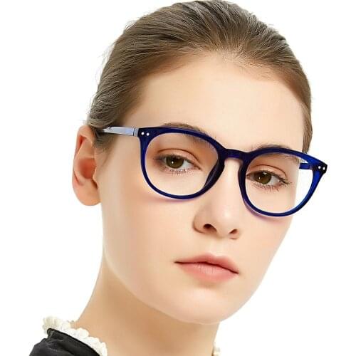 MARE AZZURO Reading Glasses For Women Round Transparent Hyperopia Eyeglasses Feminine Glasses diopter glasses plus+150,+200,+250