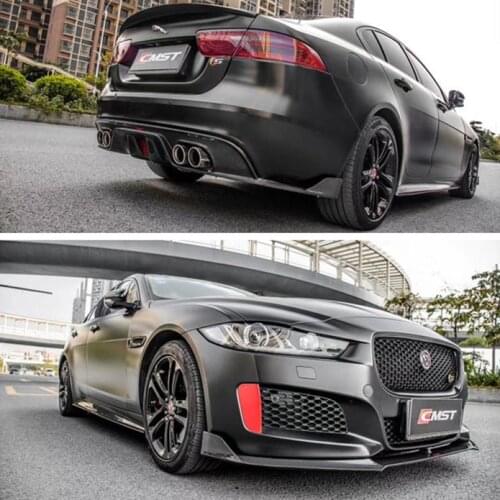 Suitable for Xe Jaguar Xel Upgrade Carbon Fiber Front Side Skirt Pilot Light Lip Rear Spoiler Tail