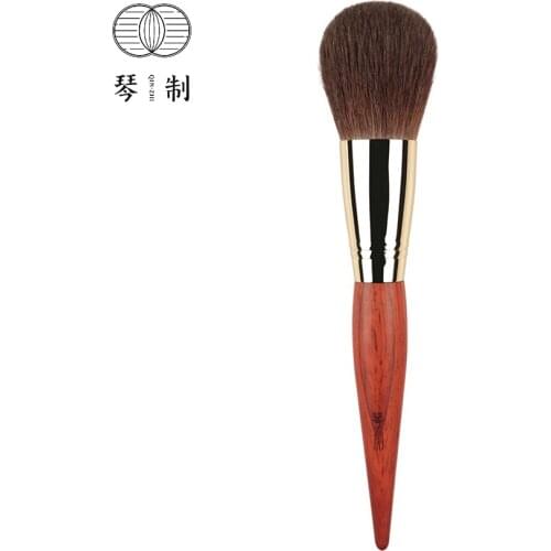 QINZHI Professional Handmade Make Up Brush 003 Large Round Face Powder Brush Soft Red Squirrel Hair Makeup Brushes