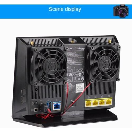 Router radiator USB cooling fan 70x70x15mm 5V 0.2A suitable for ASUS RT-AC68U AC86U Tenda AC15