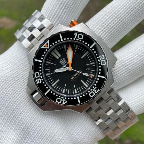 STEELDIVE SD1969 NH35 Automatic Watch Dive Watch 1200M Waterproof BGW9 Luminous Mechanical Watches Men Stainless Steel Watch