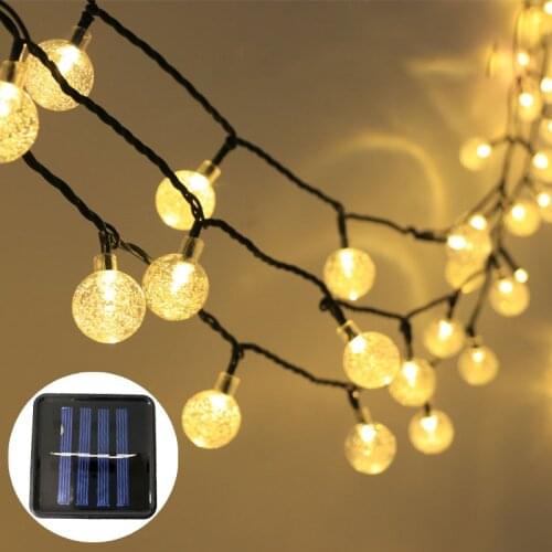 NEW Solar String Lights Outdoor Fairy Waterproof Lights Garland 8 Mode Garden Yard Home Christmas Decorative Wedding Festival