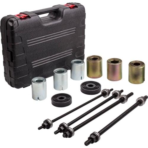 Universal Press & Pull Sleeve Kit Remove Install Bushes Bearings Garage Tools Pulling Spindles w/Thrust Bearings