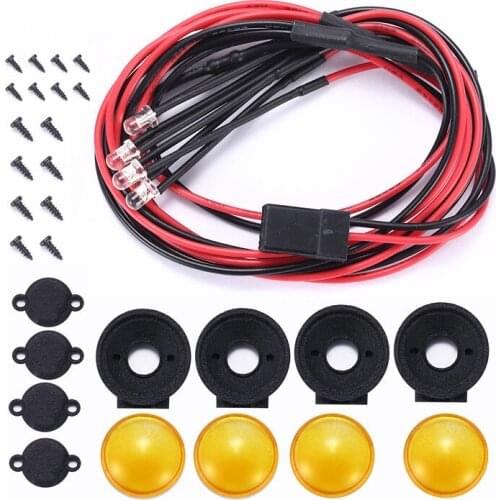 WPL-D12 1/10 SUZUKI CARRY RC minivan truck White/yellow roof searchlight/spotlight RC car parts