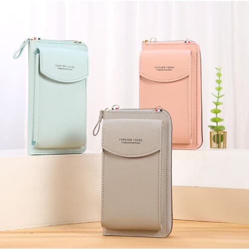 Mini Crossbody Shoulder Bag Women Girls Cell Phone Pocket Ladies Purse Clutch Fashion PU Card Holder Handbags Female Wallet