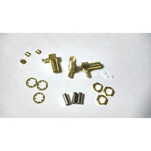 1000pcs brass RP SMA Crimp Jack female Connector for RG316 RG174 cable New
