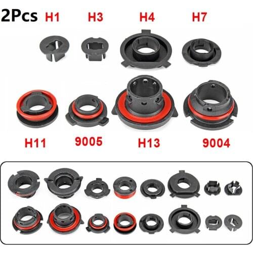 2PCS 9004/9005/H13/H11/H7/H4/H3/H1 Car LED Headlight Lamp Bulb Base Adapter Sockets Retainer Holder