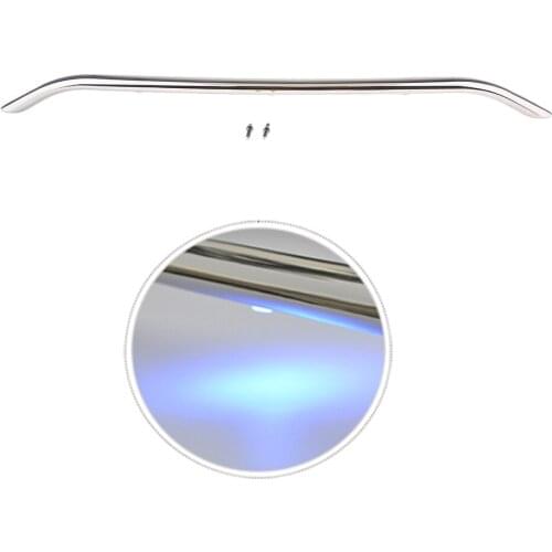 30Inch Handle Handrail 316 Stainless Steel Polished Grab Bar Hardware Multipurpose, 3pcs Blue LED Light