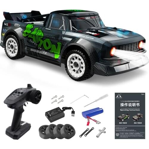 30KM/H RC Drift Car Remote Control Four-Wheel Drive Cars 1:16 Ratio High-Speed Off-Road Vehicle Toys