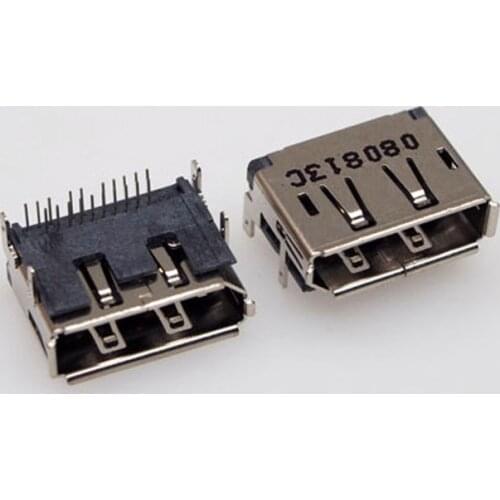 5PCS DP20P Female Socket HD Interface Socket DIP 2 Row 20 Pins DisplayPort 90 Degree