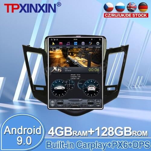 For Chevrolet Cruze 2009 - 2013 Android 9.0 4+128GB Car GPS Navigation Stereo Headunit Multimedia Player Auto Radio Tape Carplay