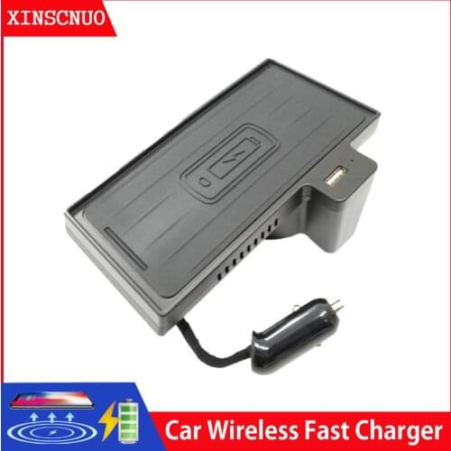 Car Accessories wireless mobile charger For BMW X5 X6 2007-2018 QI wireless Fast charging phone Car Charging Pad