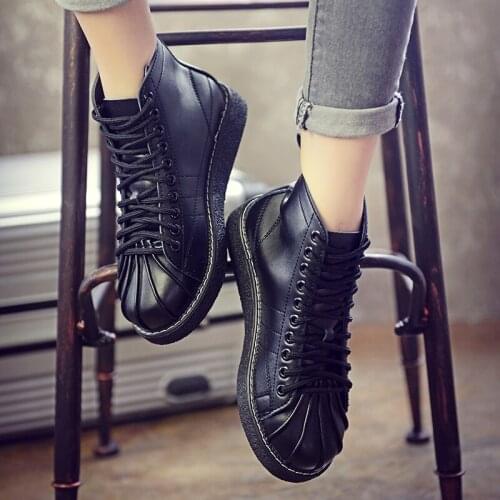 Martin Boots Spring And Autumn New Retro British Boots Womens Thick With Platform Womens Korean Shell Head Shoes
