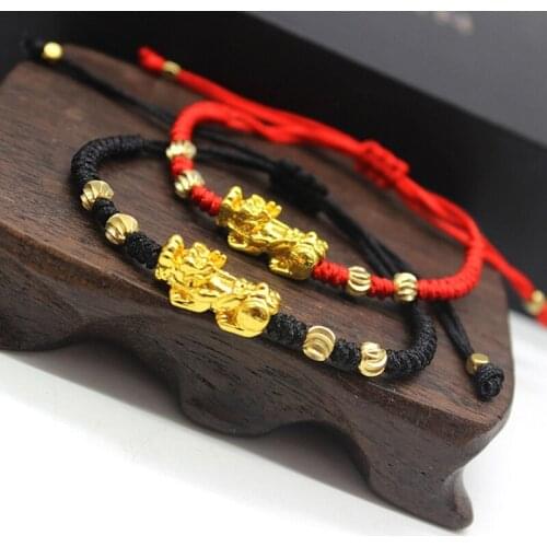 Brave Troops Lucky Red Rope Bracelet Adjustable Braided Bracelet Handmade Weave Knots Chain Jewelry Gifts