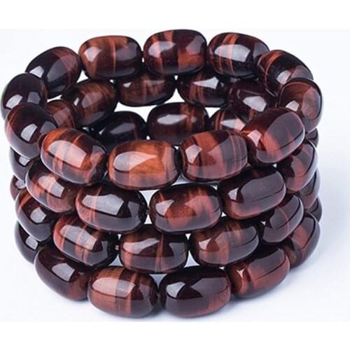 1 Strand Red Tigereye Beads Strand Bracelet Natural Semi-precious Stone Grade AB+ A 2A Beads Size 11x16mm 13 X18mm