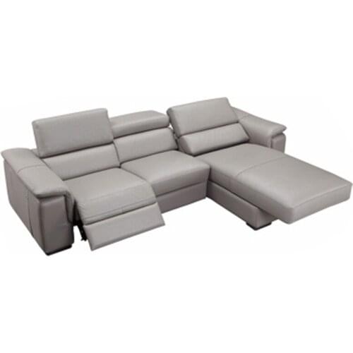 Living room Sofa Nordic genuine leather couch electric recliner L shape corner диван мебель кровать muebles de sala cama puff as