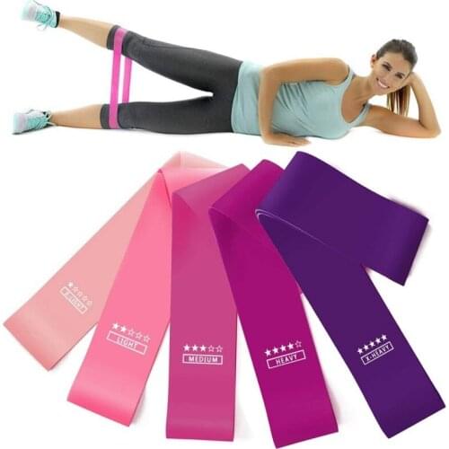5 pcs/set Yoga Resistance Bands Rubber Bands set Sport Training Workout Loops Latex Elastic Bands Pilates Strength Training