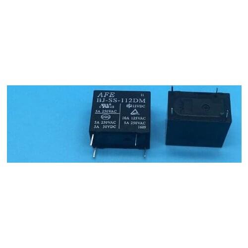 HOT NEW 12V relay BJ-SS-112DM 12VDC BJ-SS-112DM-12VDC BJSS112DM 12V 12VDC DC12V 5A 250VAC 4PIN