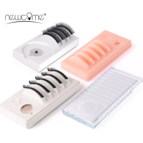 NEWCOME Individual Eyelashes Extensions Adhesive Glue Pallet Lash Holder Eyelash Extension Grafing Assistor Lashes Makeup Tools
