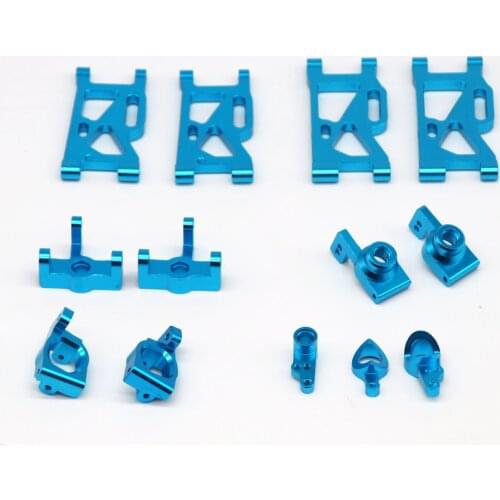 WLtoys 1:14 144001 Metal Tires Swing Arm C Seat Combiner Steering Cup Rear Wheel Seat for RC Car Upgrade Spare parts
