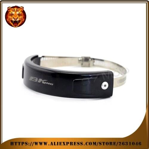 Motorcycle Silencer Round Oval Exhaust Protector Protect Can Cover Circle For SUZUKI BKING B-KING Fit Scope 100mm-140mm logo