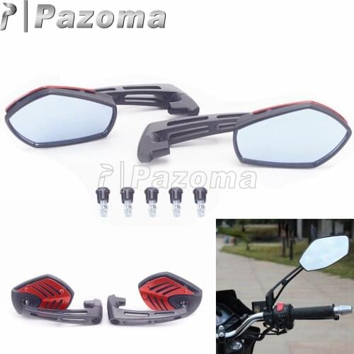 8mm/10mm Bolt Motorcycle Mirror Rearview Handlebar Mirror Universal For Yamaha Honda Suzuki Street Bike Scooter Cruiser Chopper