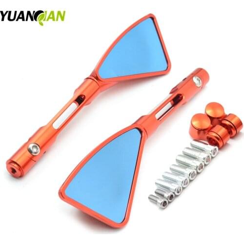 Motorcycle Mirrors motorbike moto CNC Rearview side Mirror Aluminum for Yamaha KAWASAKI Suzuki GSX R 750 GSX 650 F GSF 600 BMW