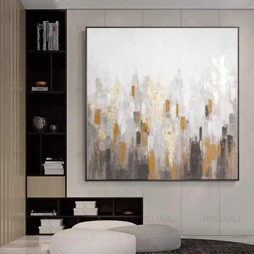 Wall Art Abstract Brown French Style City Building Canvas Painting Prints Poster Home Wall Picture for Home Decoration No Frame