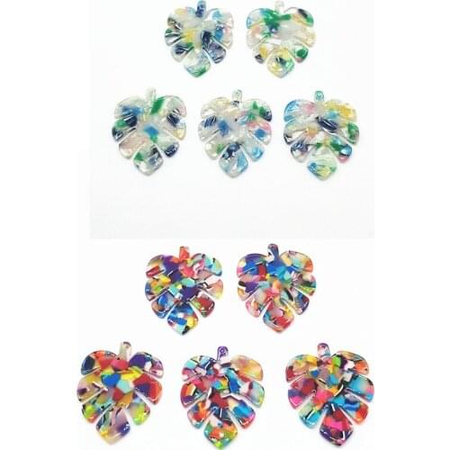 New arrival! 43x35mm Acetic acid Leaves shape charm for Jewelry Findings/Earrings DIY parts,Jewelry Findings & Components