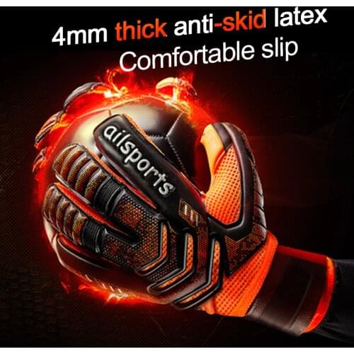 Shinestone Professional Goalkeeper Gloves Finger Protection Thickened Latex Soccer Goalie Gloves Football Goalkeeper Gloves