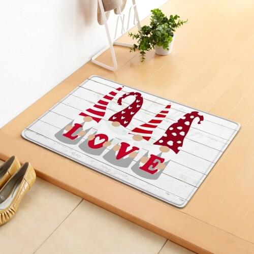Valentines Day Gift Doormat Non-slip Water Absorption Area Rugs Bedroom Bath Kitchen Entrance Door Mats Washable Mat 40*60cm