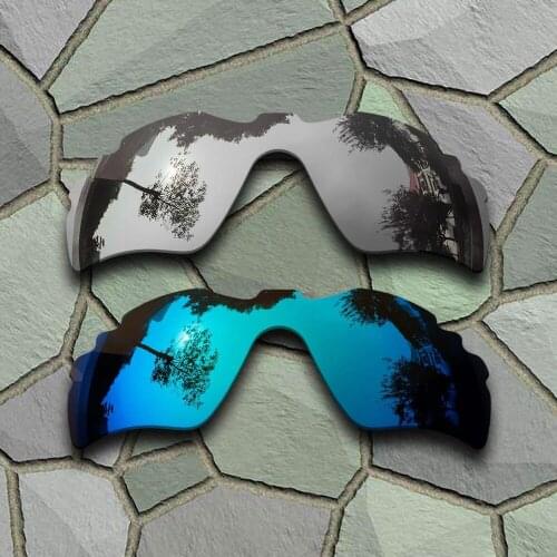 Chrome&Sky Blue Sunglasses Polarized Replacement Lenses for Oakley Radar Path Vented