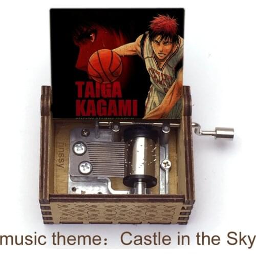 Kuroko no basket Kuroko Tetsuya Akashi Seijuro Aomine Daiki print castle in the sky music Hand Music Box Gift Party Casket