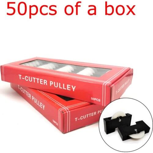 A box of 50pcs for T-type Glass Push Knife guide wheel glass knife pulley mute wear-resistant large size glass push knife pulley