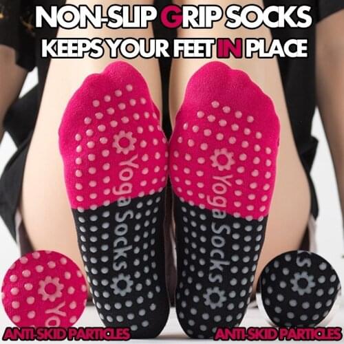 Women High Quality Bandage Yoga Socks Anti-Slip Quick-Dry Damping Pilates Ballet Socks For Men & Women Cartoon cat print Socks